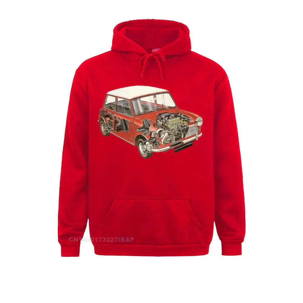 Men's Casual Harajuku Hoodies Austin Mini Classic 1275 Car Male Cotton Sweater New Color Youth Design Sportswear Tops Male