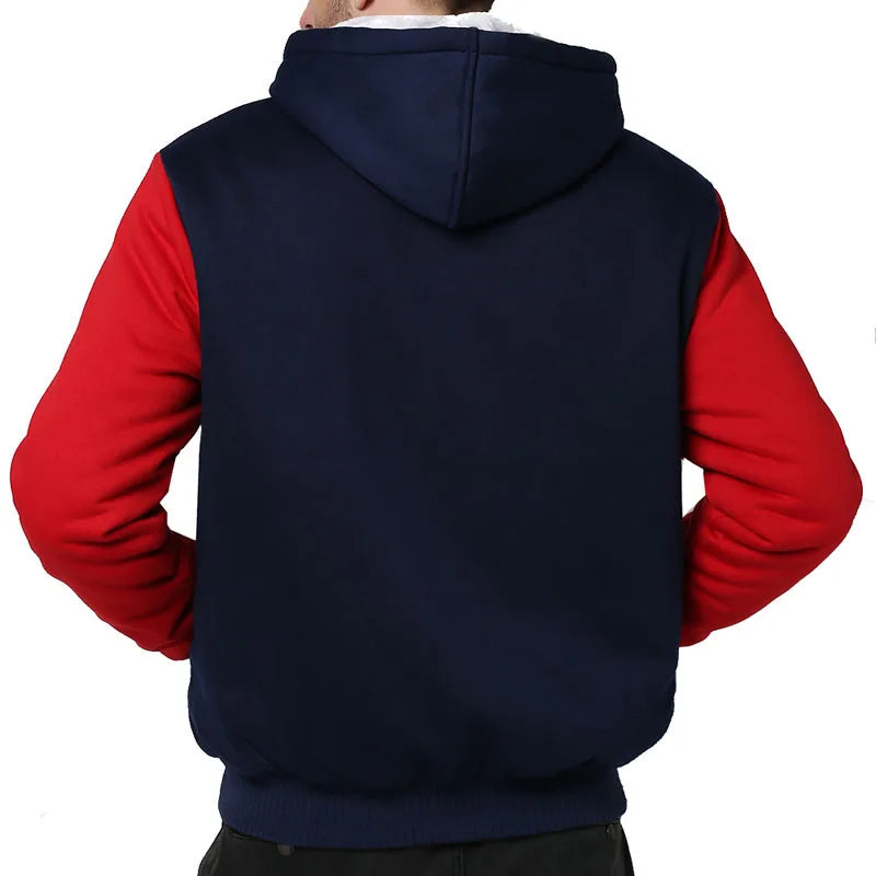 Plus Size Autumn Winter Fleece Men's Hoodies - 4 colors.