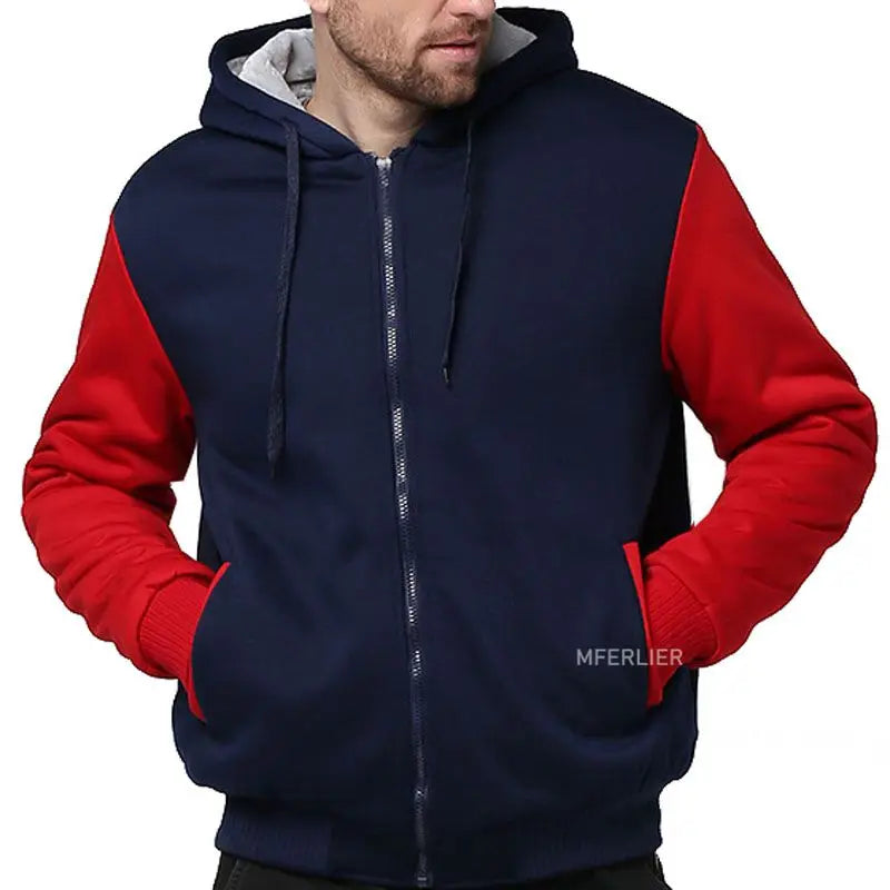 Plus Size Autumn Winter Fleece Men's Hoodies - 4 colors.
