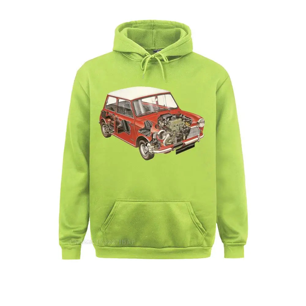 Men's Casual Harajuku Hoodies Austin Mini Classic 1275 Car Male Cotton Sweater New Color Youth Design Sportswear Tops Male