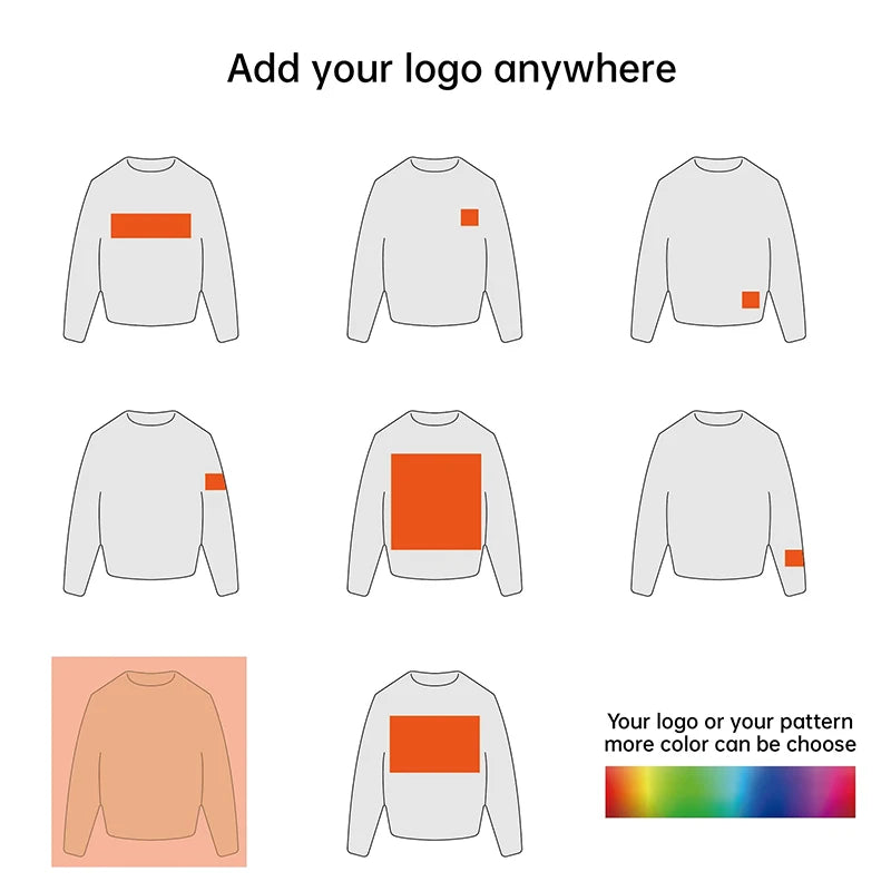 Spring Custom Pullover Kids Girls Long Sleeves Sweater Unisex.