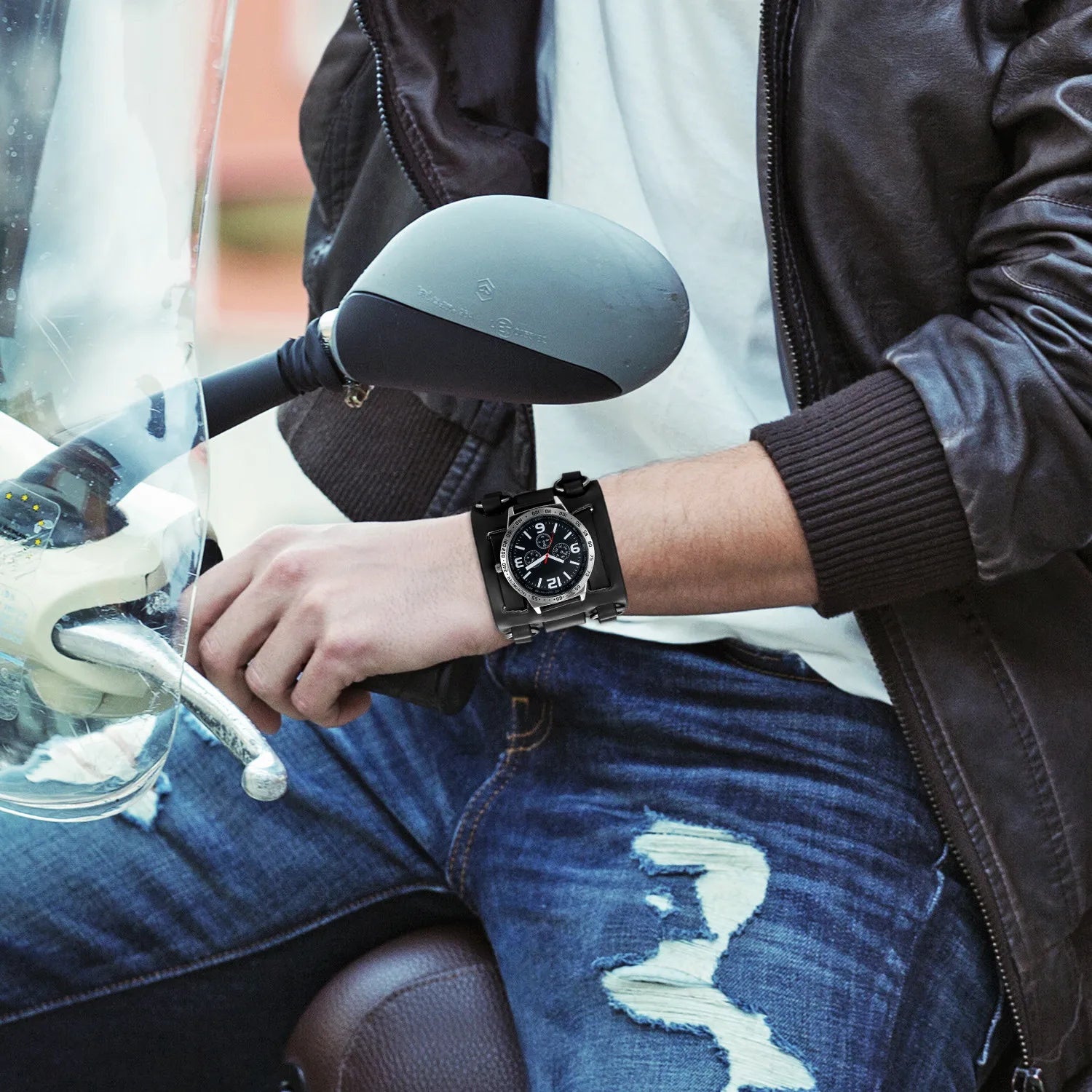 Multifunction Men Wrist Watch, Military Quartz.