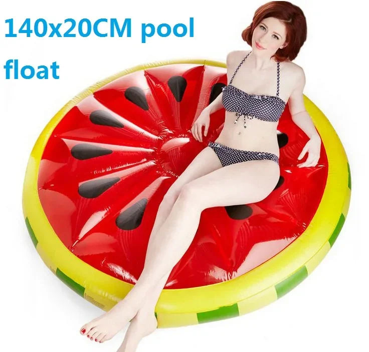 Giant Inflatable Float For Adult Pool Party, Ride-On Air Mattress Swimming Ring.