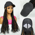 Hat Wig Baseball Cap with Highlight Dreadlocks Braided Wig with 22 In Goddess Locs Crochet.