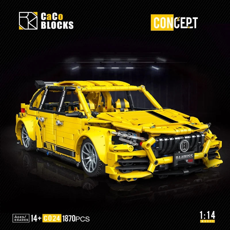 AMG - 1870 pcs Technical Speed Racing Car Model Building Blocks , MOC Assemble , Sports Car , Desktop Decor Collectible Gift for Car Lovers.