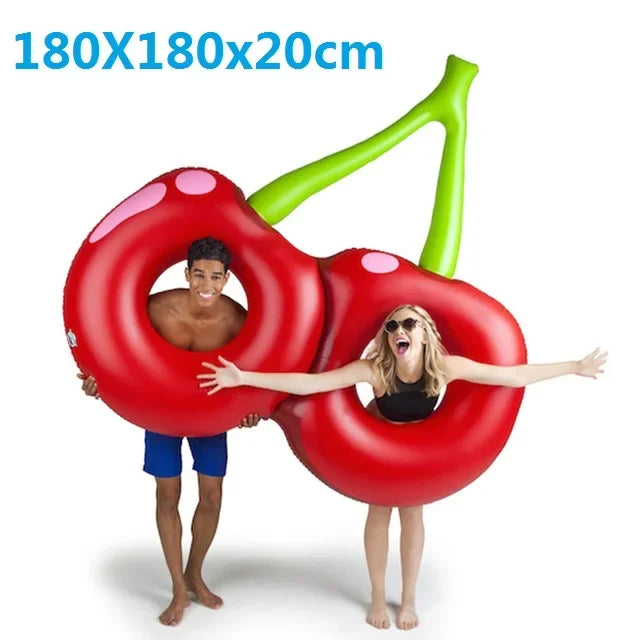 Giant Inflatable Float For Adult Pool Party, Ride-On Air Mattress Swimming Ring.