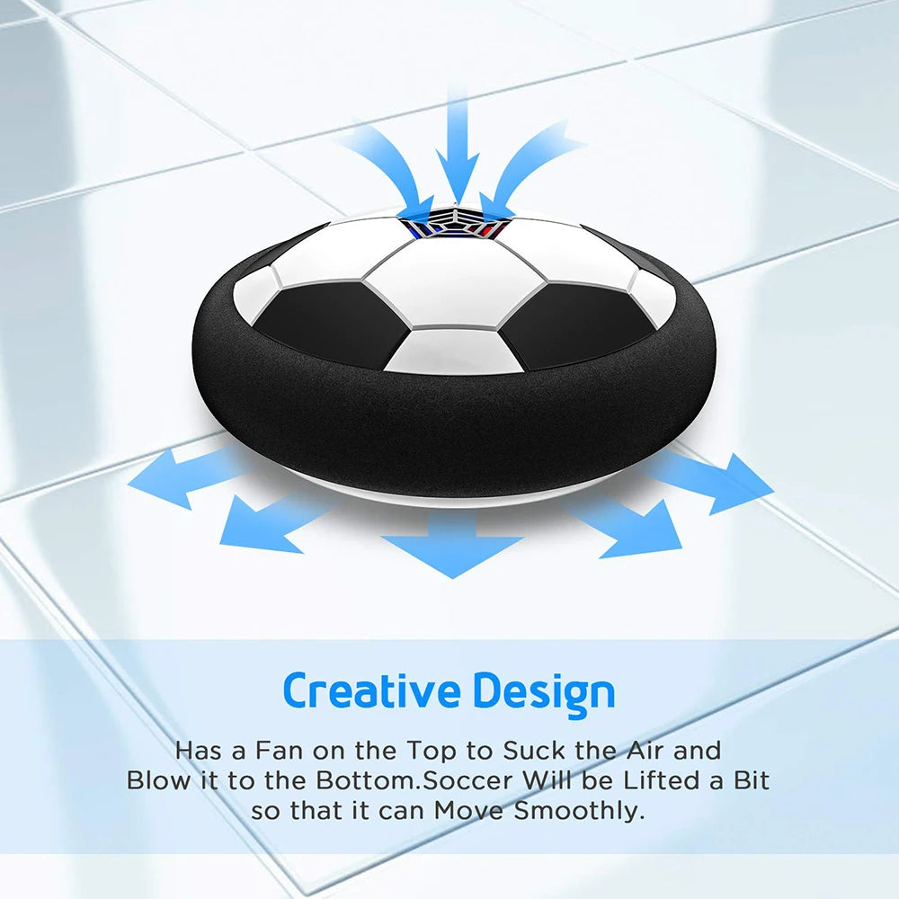 LED Hover Soccer Ball Air Power Training Ball Playing Football Indoor Outdoor Game.