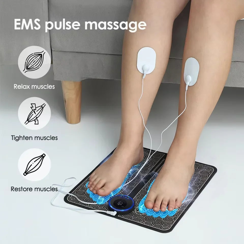 Electric Foot Massager Pad Muscle Massage Relaxation Trainer For Massage Fitness Outdoor.