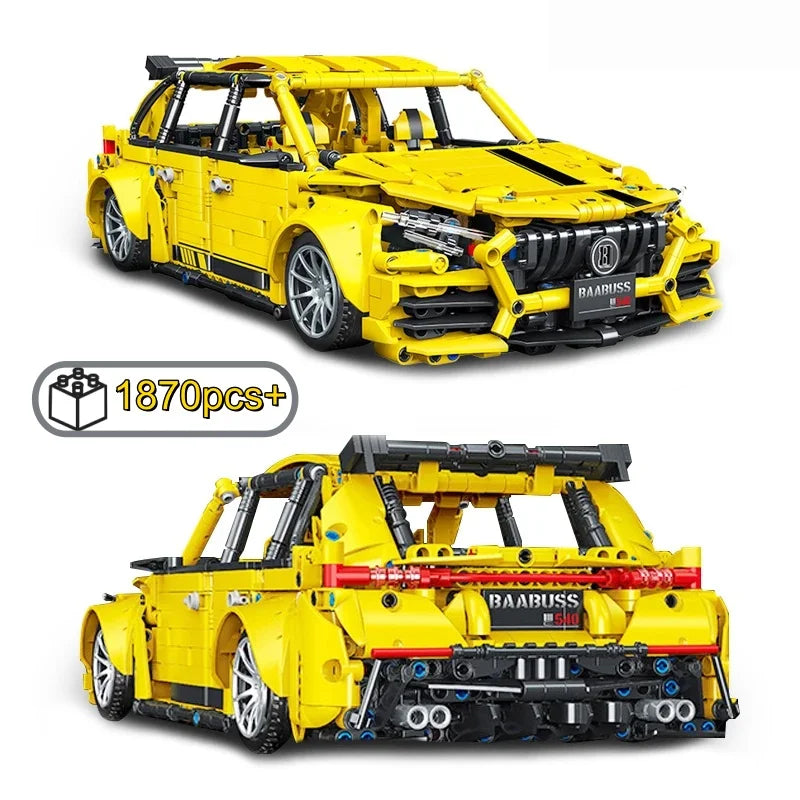 AMG - 1870 pcs Technical Speed Racing Car Model Building Blocks , MOC Assemble , Sports Car , Desktop Decor Collectible Gift for Car Lovers.