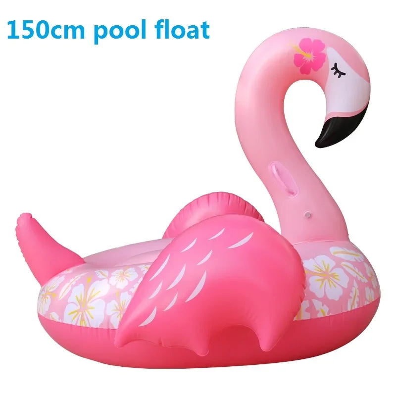 Giant Inflatable Float For Adult Pool Party, Ride-On Air Mattress Swimming Ring.