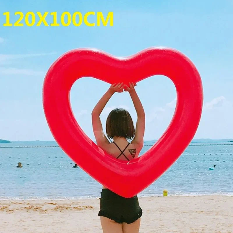Giant Inflatable Float For Adult Pool Party, Ride-On Air Mattress Swimming Ring.