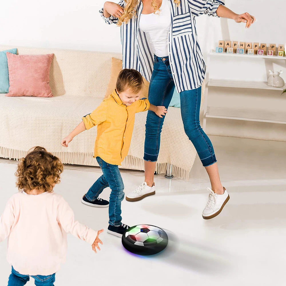 LED Hover Soccer Ball Air Power Training Ball Playing Football Indoor Outdoor Game.