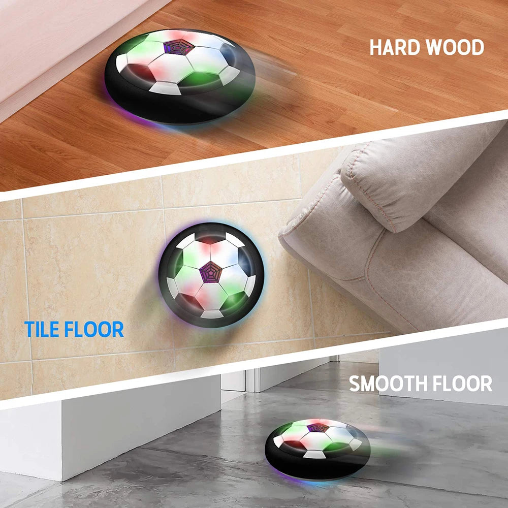 LED Hover Soccer Ball Air Power Training Ball Playing Football Indoor Outdoor Game.