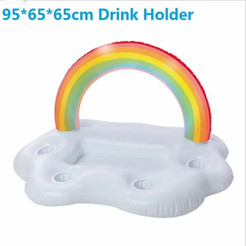 Giant Inflatable Float For Adult Pool Party, Ride-On Air Mattress Swimming Ring.
