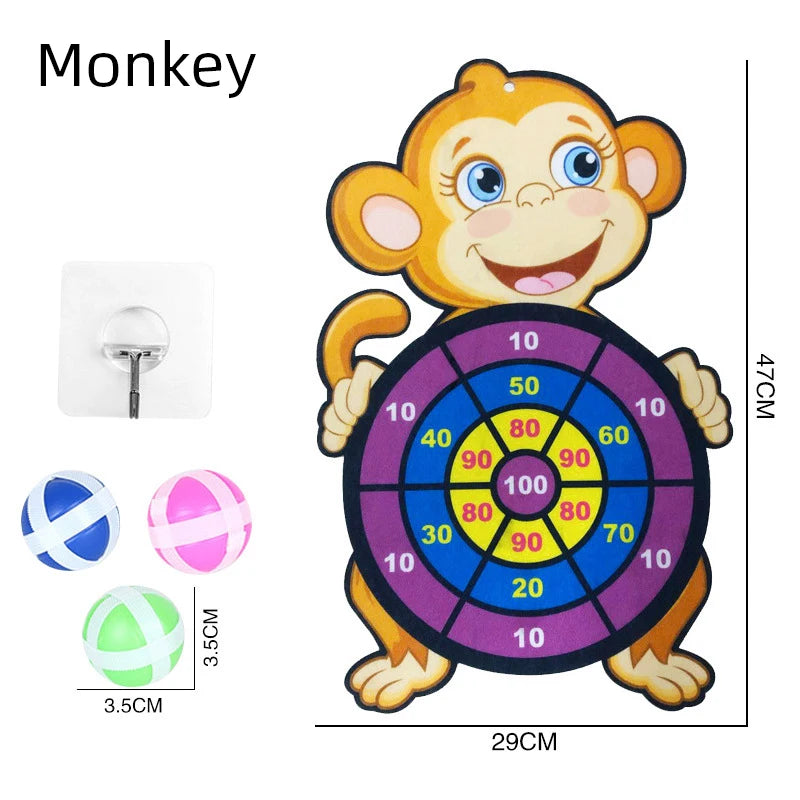 Montessori Dart Board Target Sports Game Toys For Children 4 To 6 Years Old.