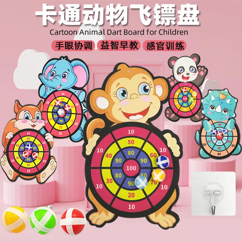 Montessori Dart Board Target Sports Game Toys For Children 4 To 6 Years Old.