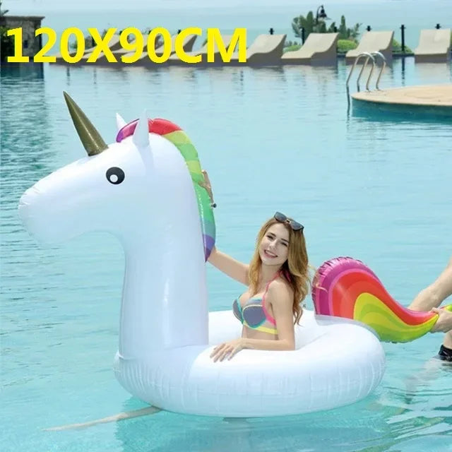 Giant Inflatable Float For Adult Pool Party, Ride-On Air Mattress Swimming Ring.
