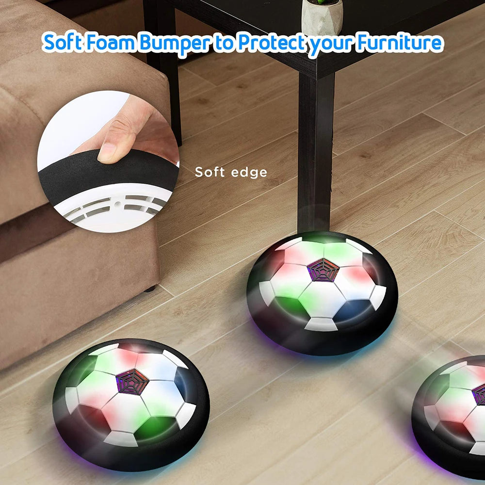 LED Hover Soccer Ball Air Power Training Ball Playing Football Indoor Outdoor Game.
