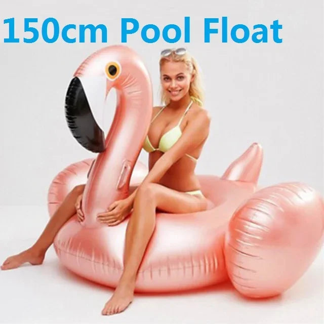 Giant Inflatable Float For Adult Pool Party, Ride-On Air Mattress Swimming Ring.