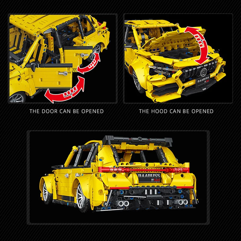 AMG - 1870 pcs Technical Speed Racing Car Model Building Blocks , MOC Assemble , Sports Car , Desktop Decor Collectible Gift for Car Lovers.