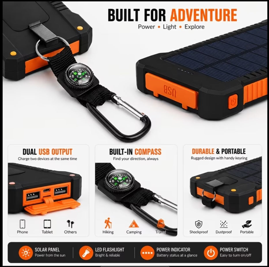 Solar Power Bank – Power Anywhere, Anytime