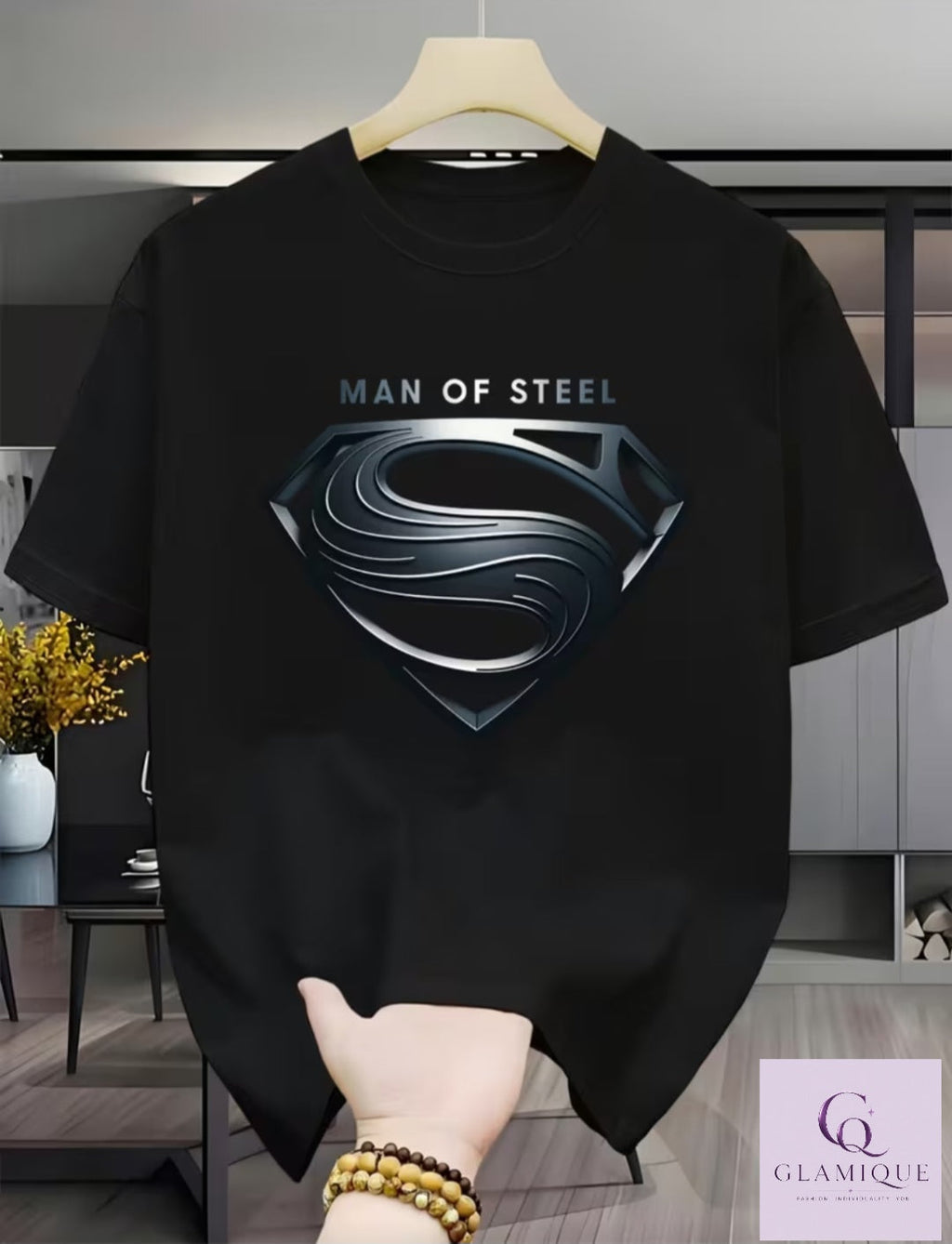 Man of Steel Oversized Graphic Tee