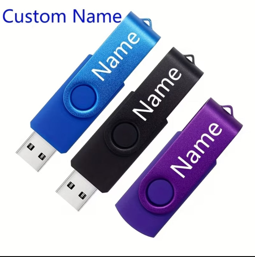 Custom Name 8GB Swivel USB Flash Drive
