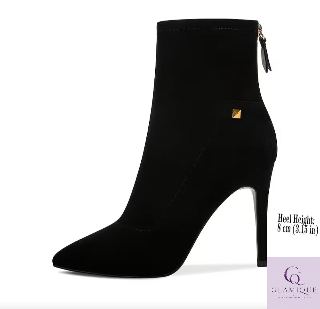 Womens Pointed Toe Stiletto Ankle Boots.