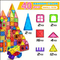 Magnetic Building Blocks – 40-Piece Sensory Educational Set.
