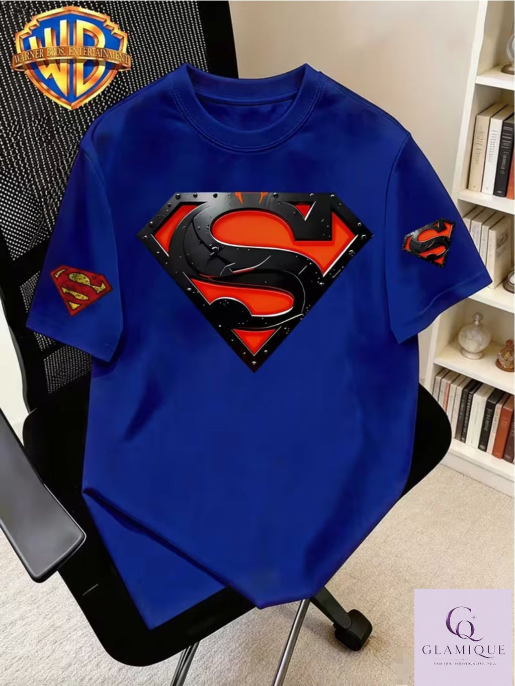 Superman Steel Shield Oversized Graphic Tee