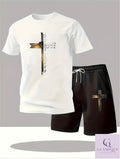 God So Loved The World — Men's Graphic T-Shirt & Shorts Set