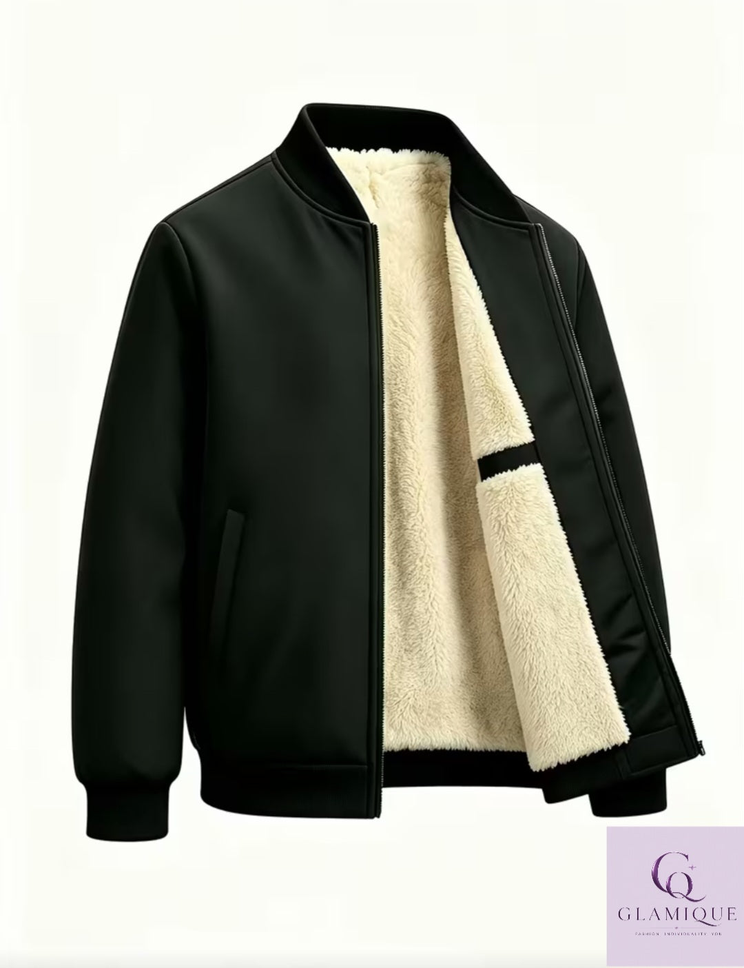 Men's Fleece-Lined Bomber Jacket
