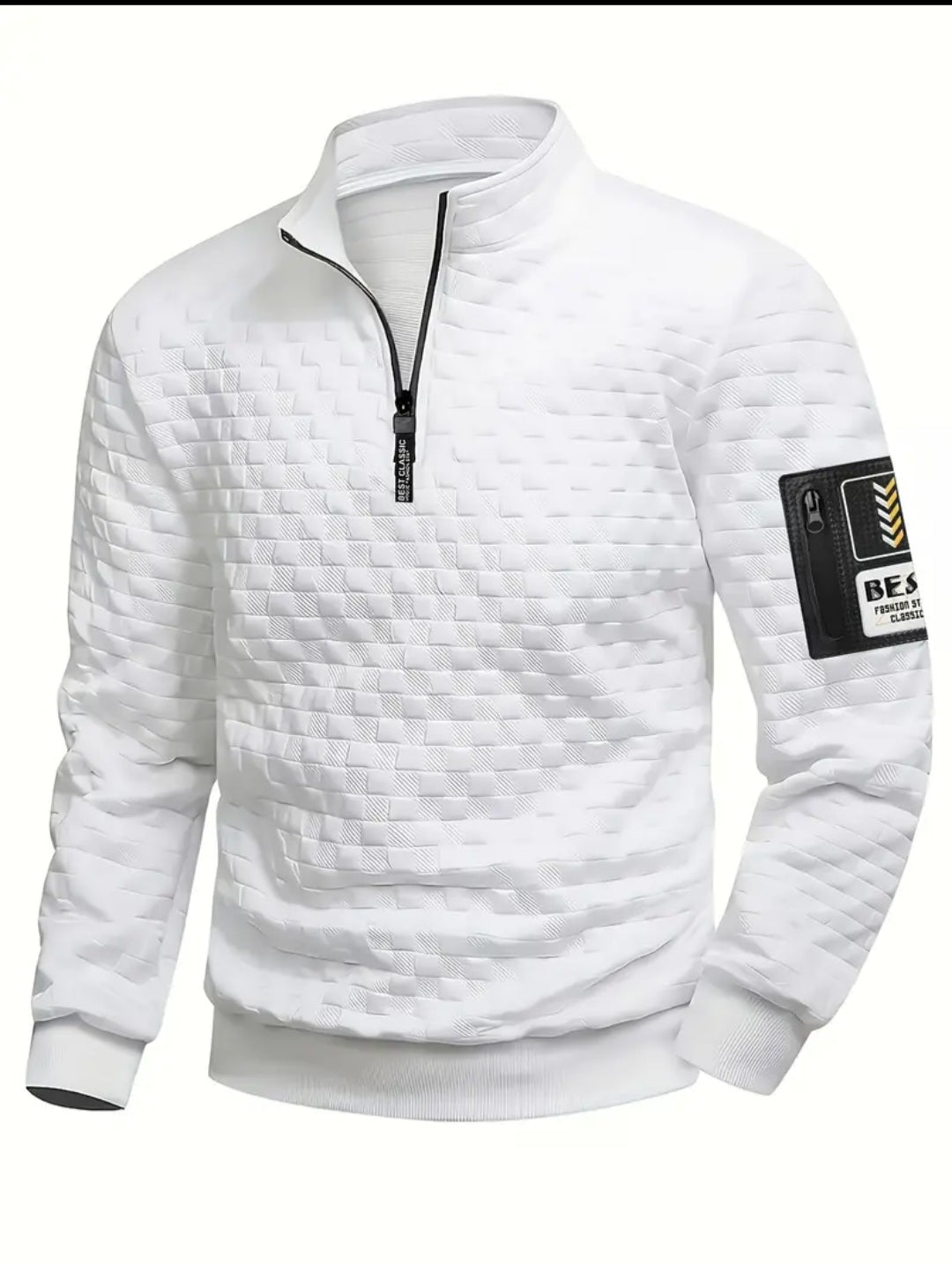 (XL) Pearson OBM Men's White Henley Jersey - Larsen.