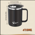 Leisure Time Insulated Stainless Steel Mug with Lid – 410ml