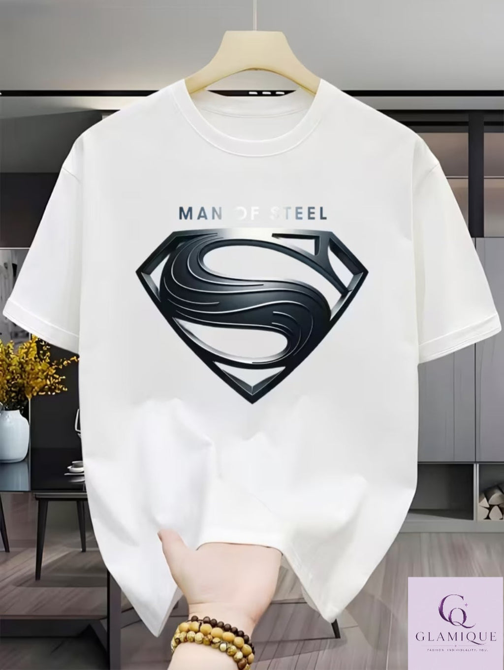 Man of Steel Oversized Graphic Tee