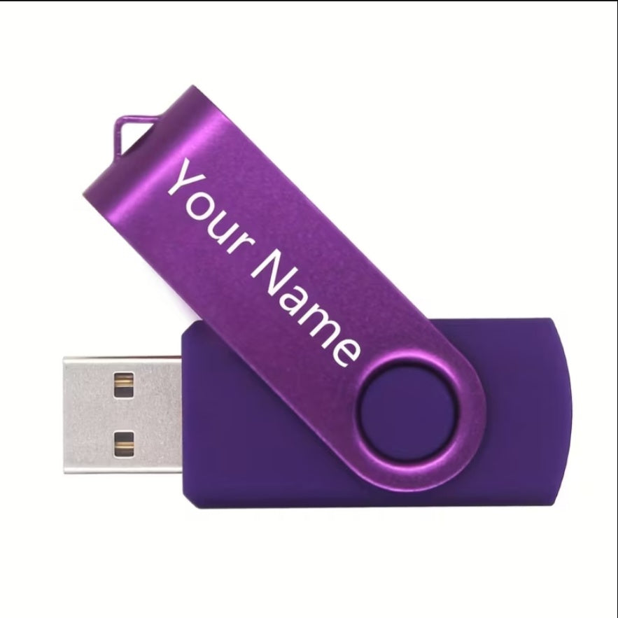 Custom Name 8GB Swivel USB Flash Drive